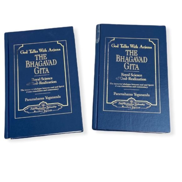 Hardcover The Bhagavad Gita God Realization Book Set of 2 Paramahansa Yoga Books - Picture 2 of 8